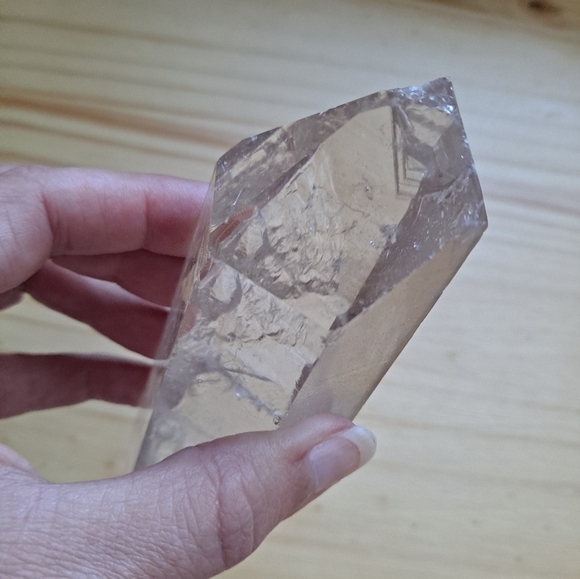 Clear as Glass Large Quartz Crystal Point - Picture 4 of 9